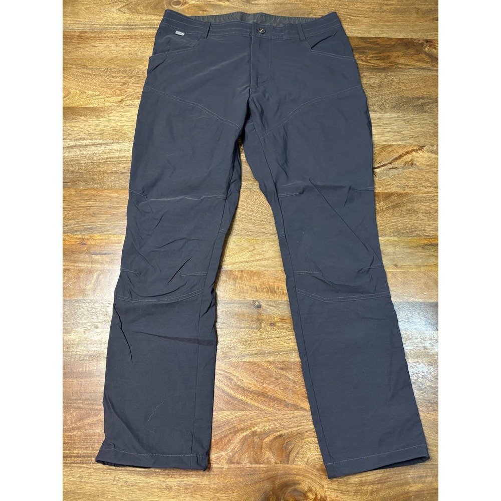 Kuhl Deceptr Mens Hiking Pants 36x32 Gray Charcoal Stretch Technical Trousers